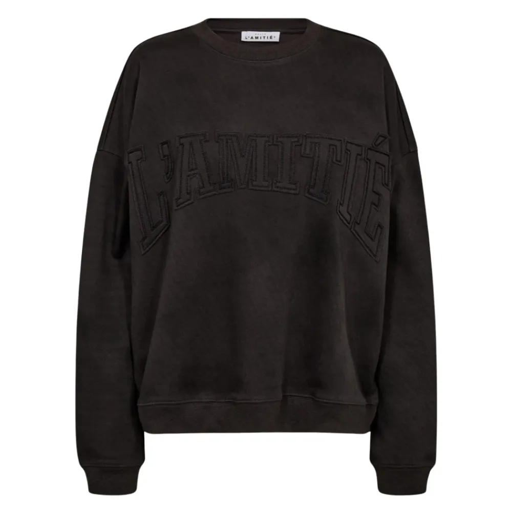 Sweatshirts<Haute L'Amitié Lamitié Application Sweat Grå