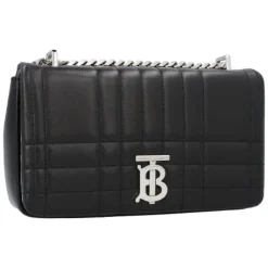 Skuldertasker^Burberry Lammeskinds Crossbody Taske Sort