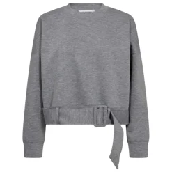 Sweatshirts|Striktrøjer & Sweatere^Co'Couture LanceCC Belt Sweat Grå