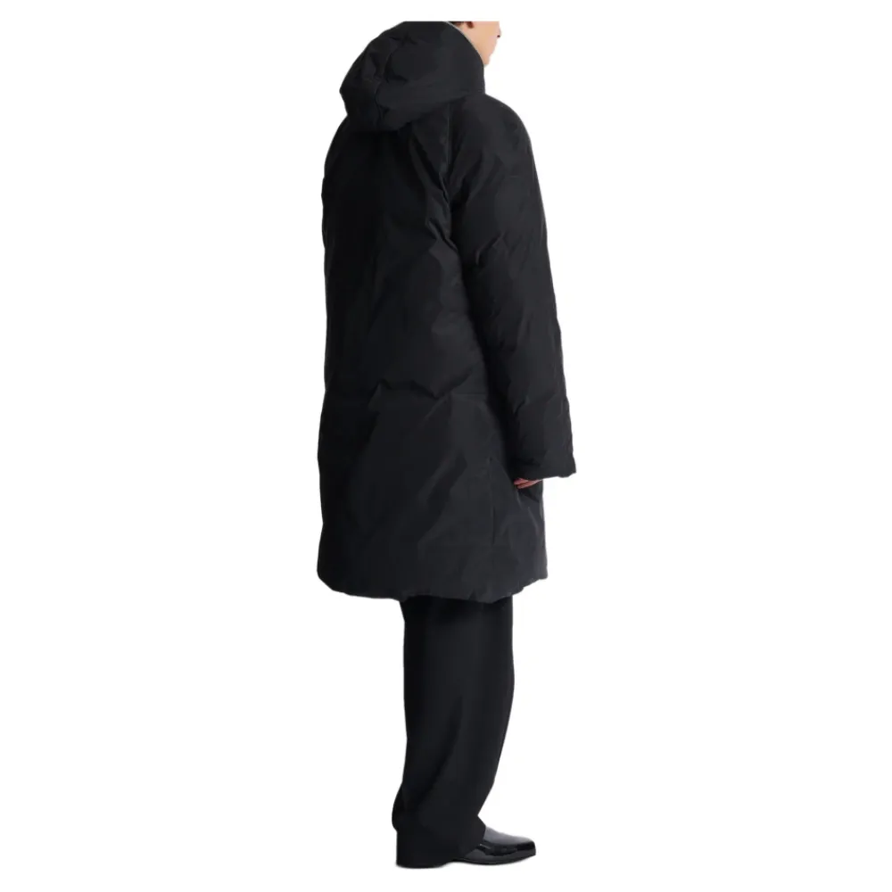 Frakker^Balmain Lang Dunjakke i Nylon Sort