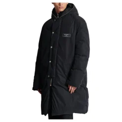 Frakker^Balmain Lang Dunjakke i Nylon Sort