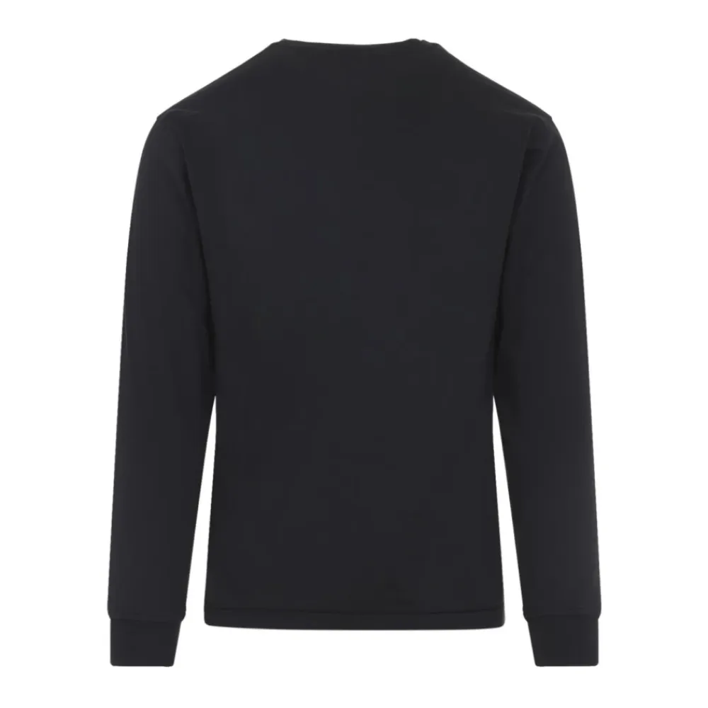 Trøjer|Sweatshirts<Stone Island Langærmet sweatshirt med mærke Sort
