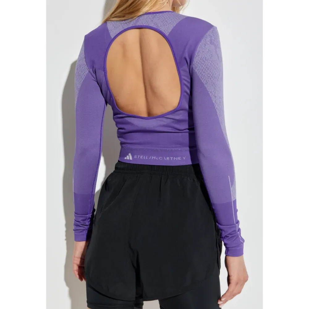 T-Shirts & Toppe|Træningstrøjer<Adidas by Stella McCartney Langærmet træningstop Lilla