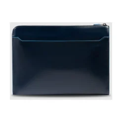 Laptop Tasker<Piquadro Laptop Sleeve 13.3 med Stow-Away Håndtag Blå
