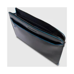 Laptop Tasker<Piquadro Laptop Sleeve 13.3 med Stow-Away Håndtag Blå