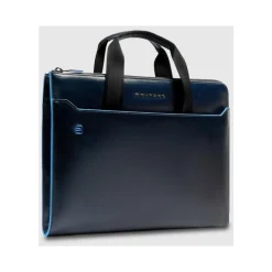 Laptop Tasker<Piquadro Laptop Sleeve 13.3 med Stow-Away Håndtag Blå
