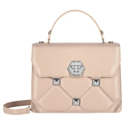 Håndtasker^Philipp Plein Large Handle Bag Superheroine Beige