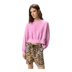Sweatshirts|Striktrøjer & Sweatere^PINKO Lavacourt Cropped Sweatshirt Pink