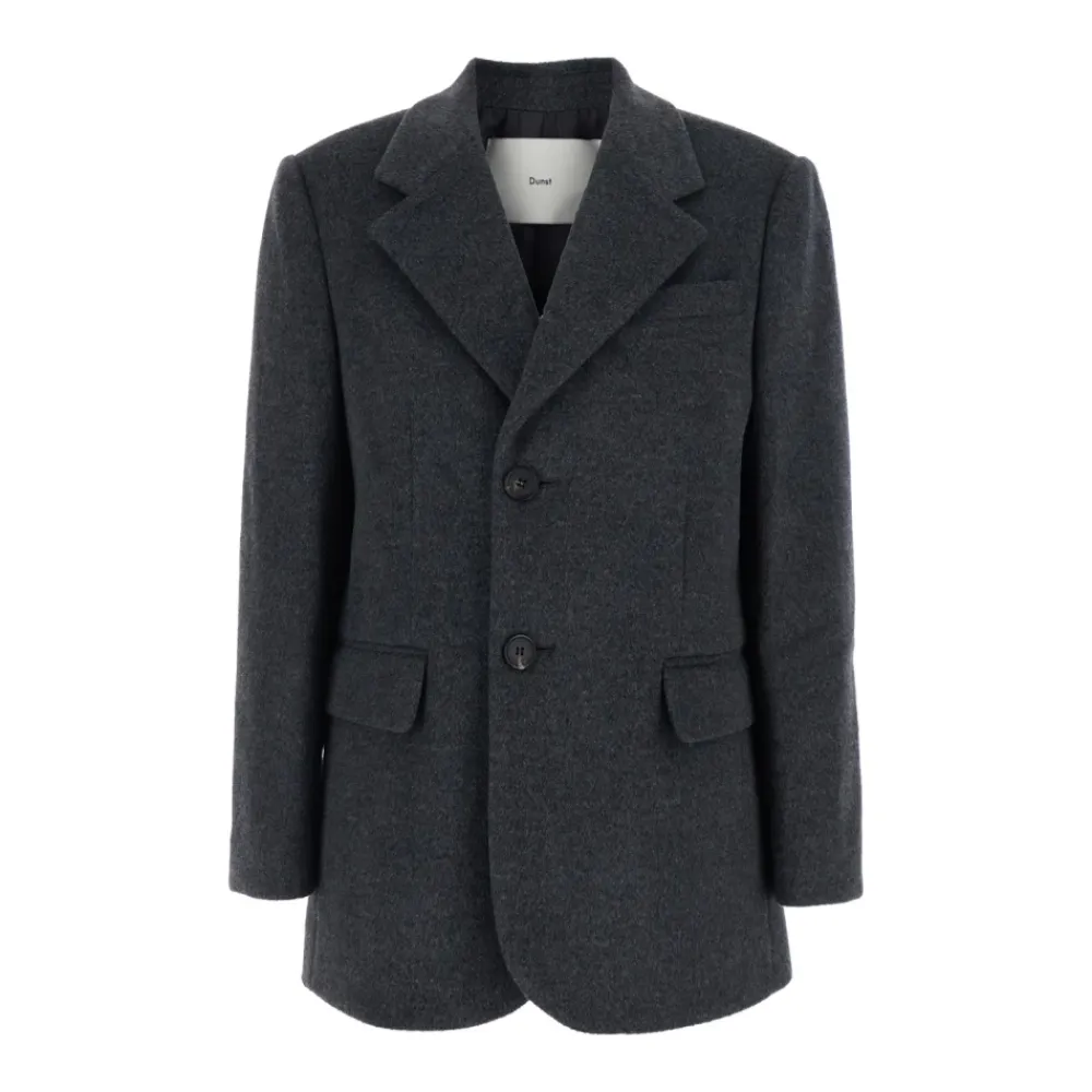 Jakker<Dunst Layered Cashmere Blazer Grå