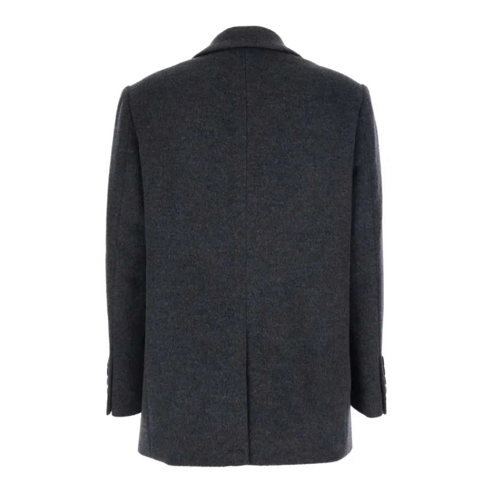Jakker<Dunst Layered Cashmere Blazer Grå