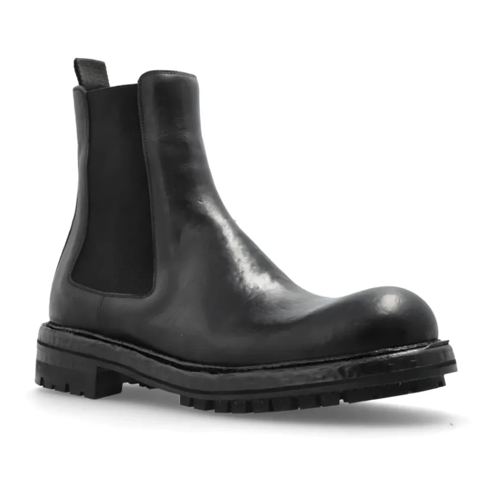 Chelsea Boots^Dolce & Gabbana Læder ankelstøvler Sort