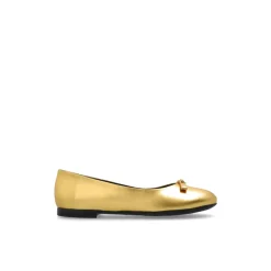 Ballerinasko^Versace Læder ballerinaer Gul