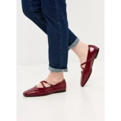 Ballerina Sko<Cesare Gaspari Læder Ballerinaer Albina - Rød