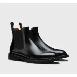Chelsea Boots|Støvler^Doucal's Læder Beatles Ankelstøvle Sort