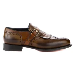 Business Sko^Santoni Læder Business Sko med Frynser Brun