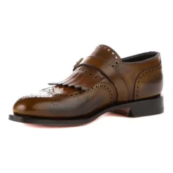 Business Sko^Santoni Læder Business Sko med Frynser Brun