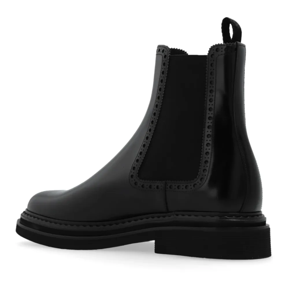 Chelsea Boots|Støvler^Dolce & Gabbana Læder Chelsea-støvler Sort