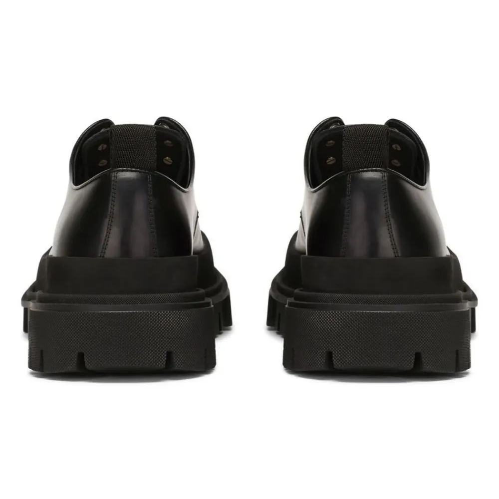 Business Sko^Dolce & Gabbana Læder Derbies Sort