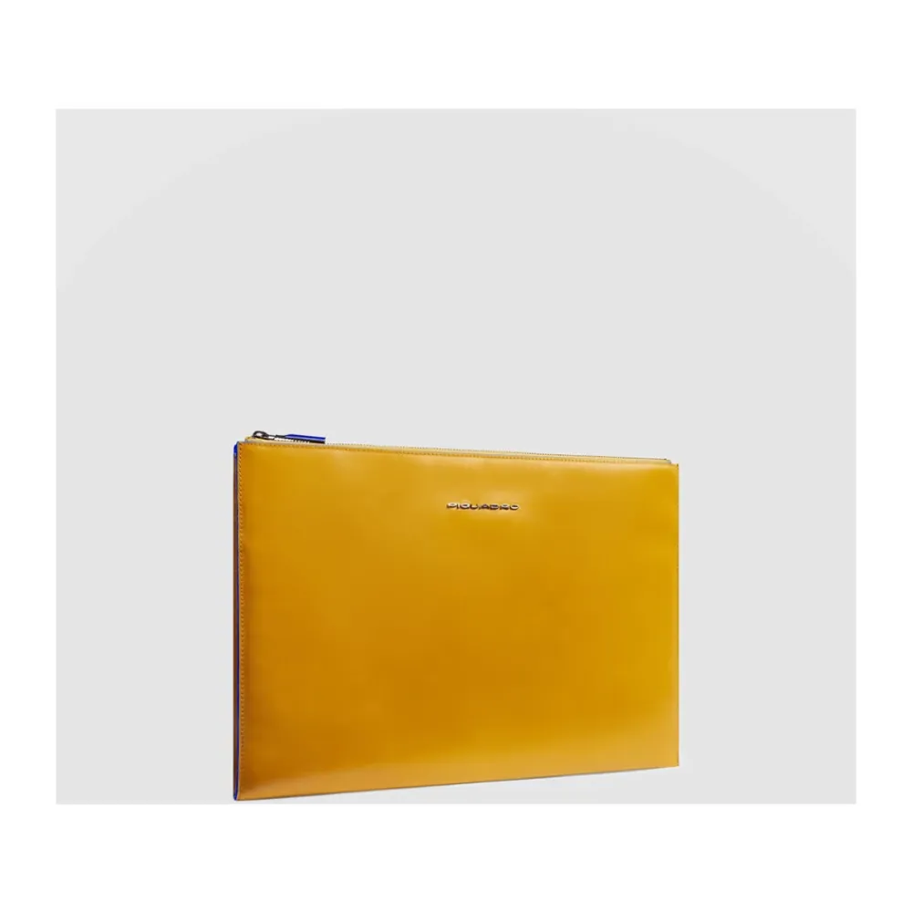 Laptop Tasker^Piquadro Læder iPad Pro 12.9 Clutch Gul