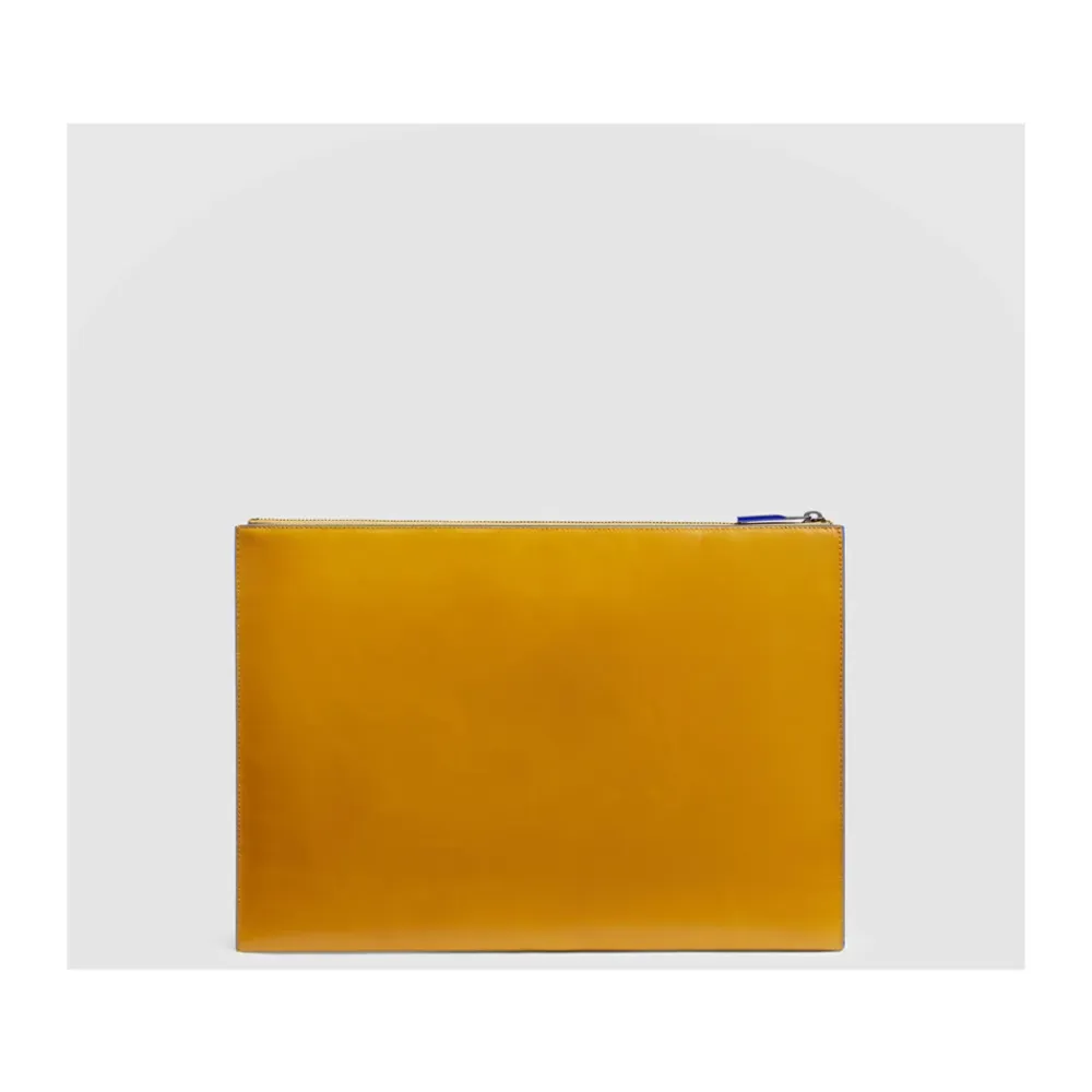 Laptop Tasker^Piquadro Læder iPad Pro 12.9 Clutch Gul
