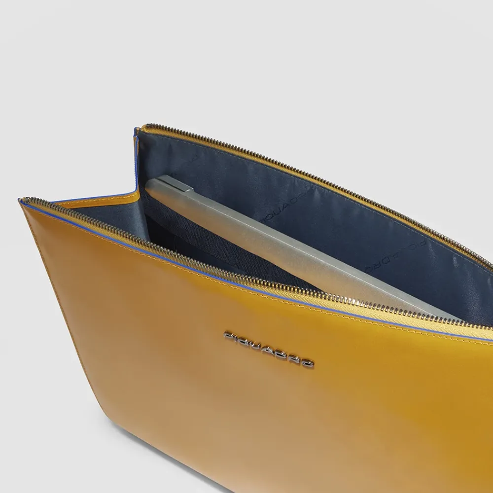 Laptop Tasker^Piquadro Læder iPad Pro 12.9 Clutch Gul