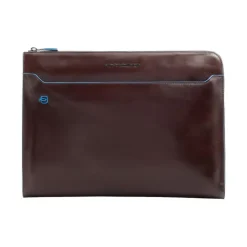 Laptop Tasker<Piquadro Læder Laptop Sleeve Brun