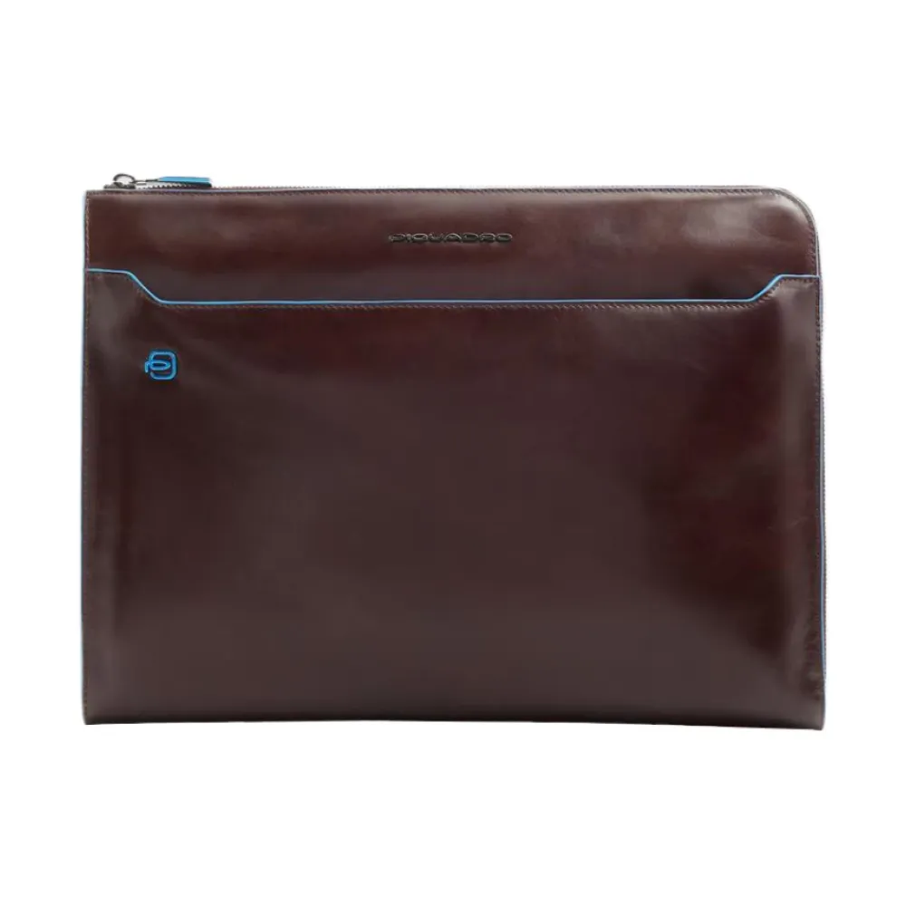 Laptop Tasker<Piquadro Læder Laptop Sleeve Brun