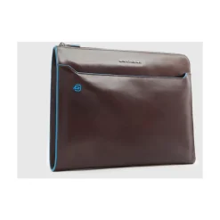 Laptop Tasker<Piquadro Læder Laptop Sleeve Brun