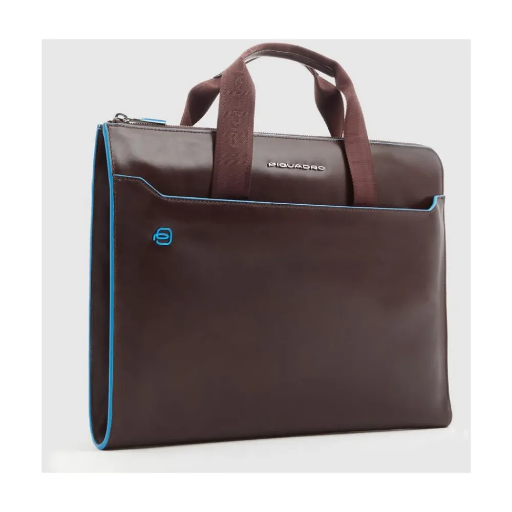 Laptop Tasker<Piquadro Læder Laptop Sleeve Brun