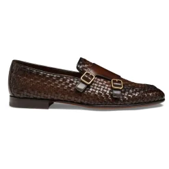 Loafers<Santoni Læder Loafer Brun