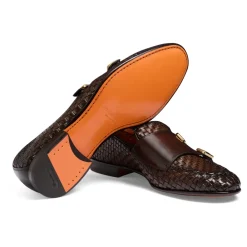 Loafers<Santoni Læder Loafer Brun