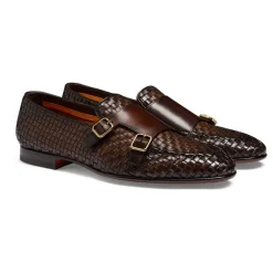 Loafers<Santoni Læder Loafer Brun