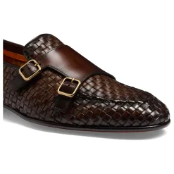 Loafers<Santoni Læder Loafer Brun
