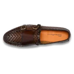 Loafers<Santoni Læder Loafer Brun