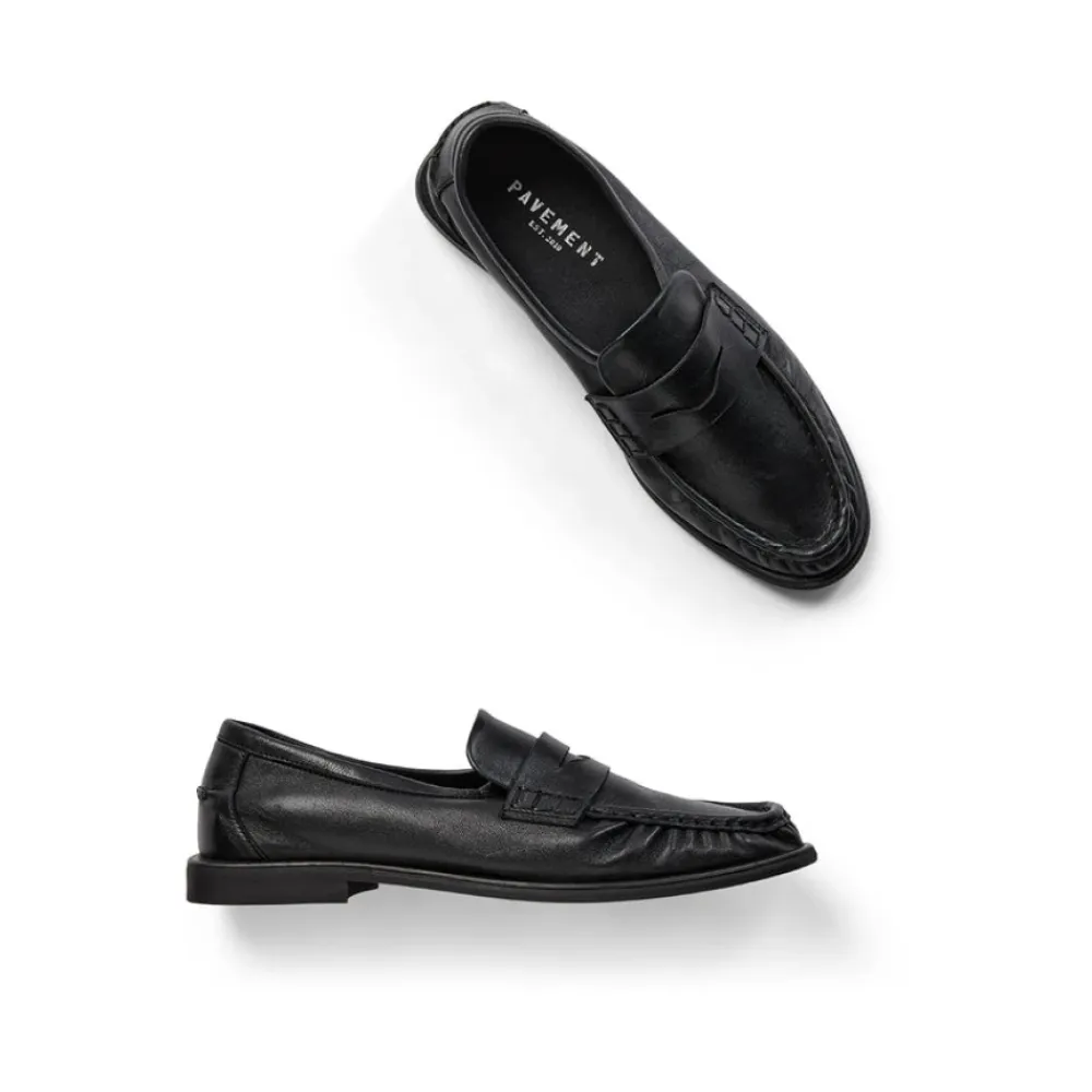 Loafers<Pavement Læder Loafer Sko Sort