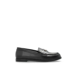 Ballerinasko<Versace Læder loafers Sort