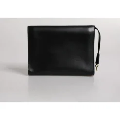 Tasker|Laptop Tasker<Dolce & Gabbana Læder Logo Plade Dokumentmappe Taske Sort
