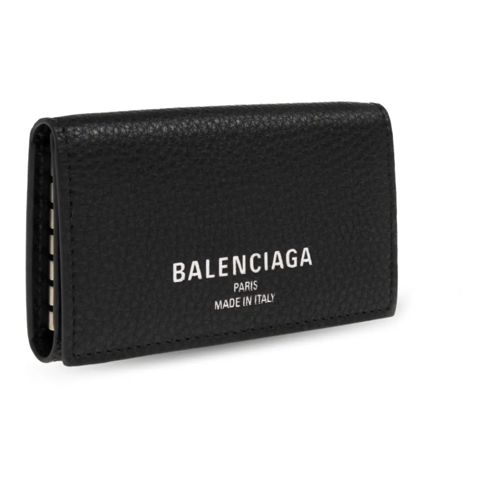 Punge & Kortholder^Balenciaga Læder Nøgletui Sort