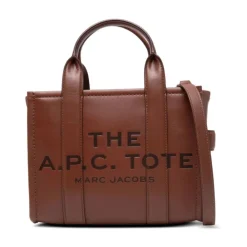 Tasker|Indkøbstasker<A.P.C. Læder Tote Taske Brun
