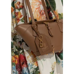 Tilbehør Til Tasker<Dolce & Gabbana Læder vedhæng Brun