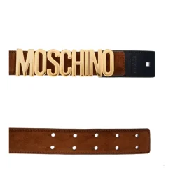 Bælter^Moschino Læderbælte Brun