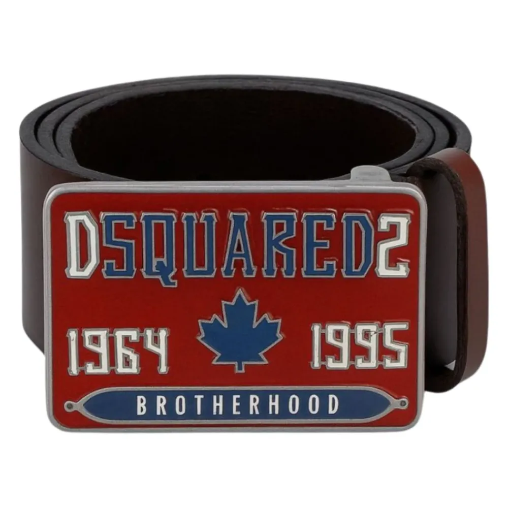 Bælter & Seler<Dsquared2 Læderbælte Brun