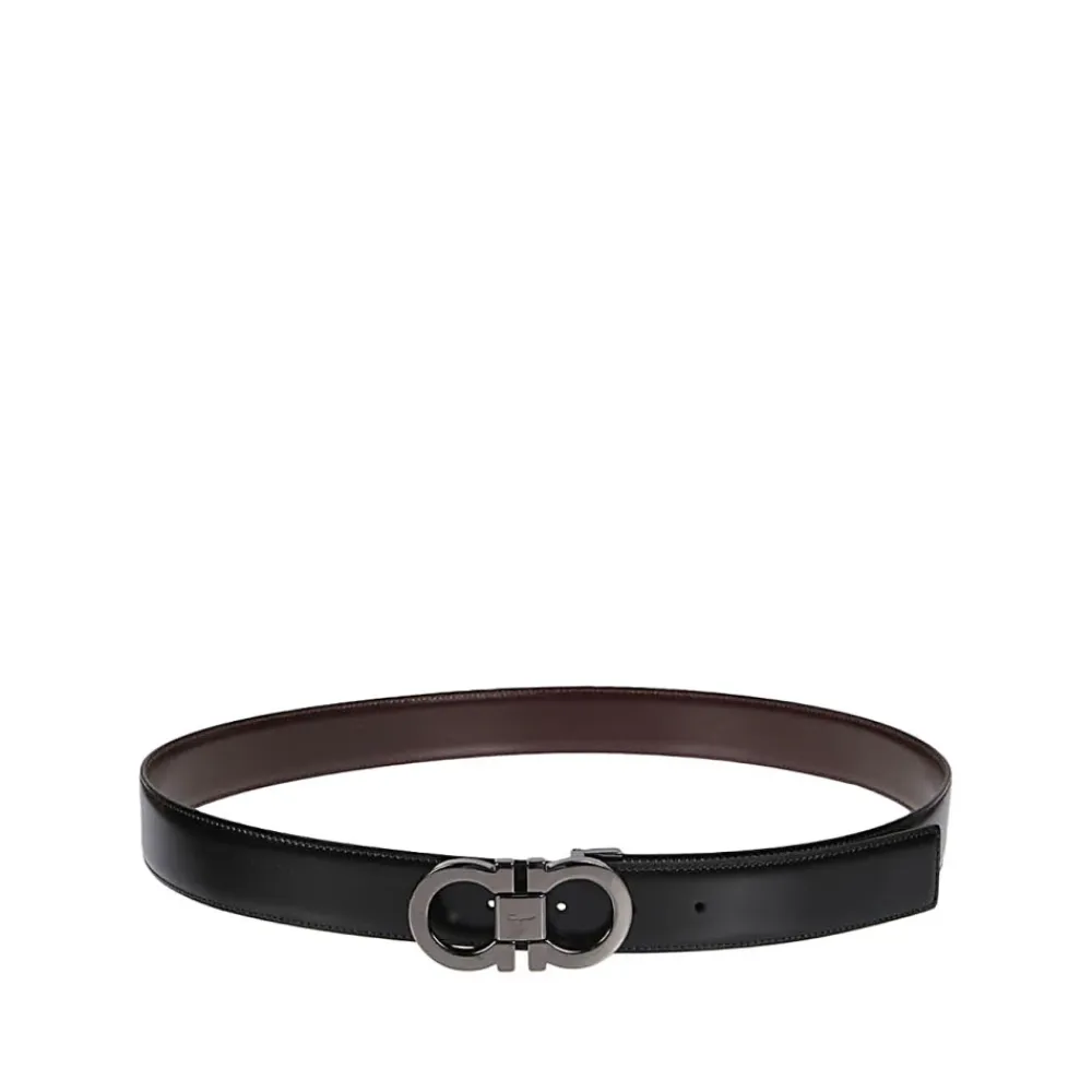 Bælter^Ferragamo Læderbælte Sort