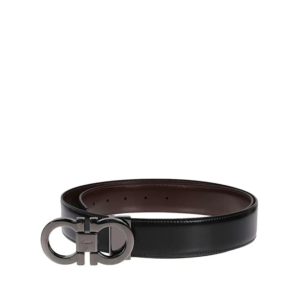 Bælter^Ferragamo Læderbælte Sort