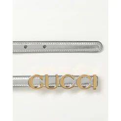Bælter^Gucci Læderbælte Grå