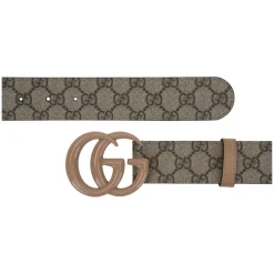 Bælter<Gucci Læderbælte med logo-spænde Grøn