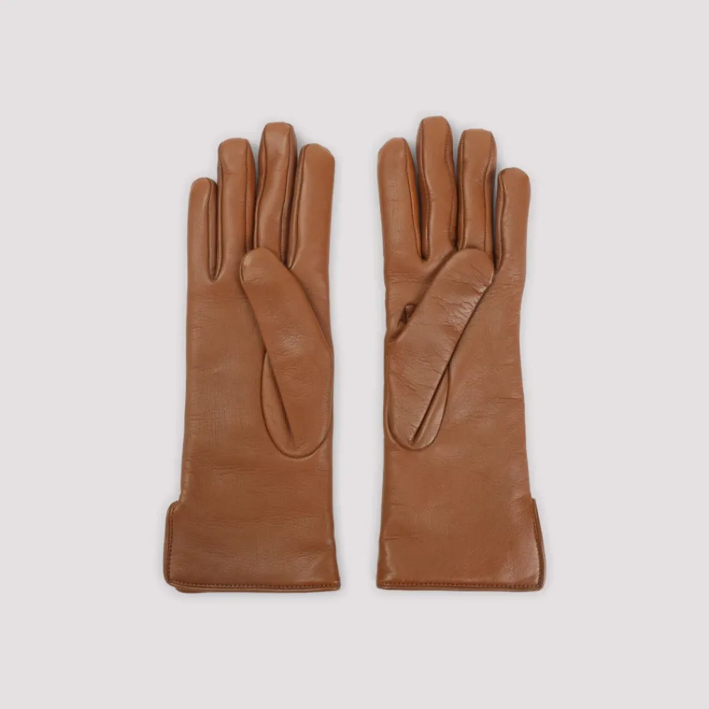 Handsker^Gucci Læderhandsker Brun