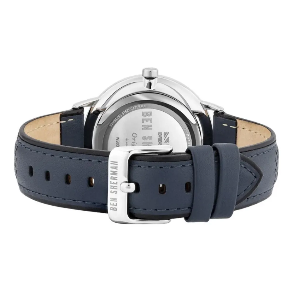Ure^Ben Sherman Læderrem Quartz Ur Blå