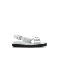 Sandaler<Marni Lædersandaler Grå