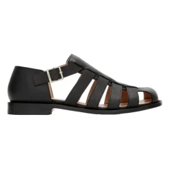 Sandaler^Loewe Lædersandaler med spænde lukning Sort